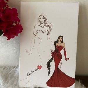 Red gown canvas print